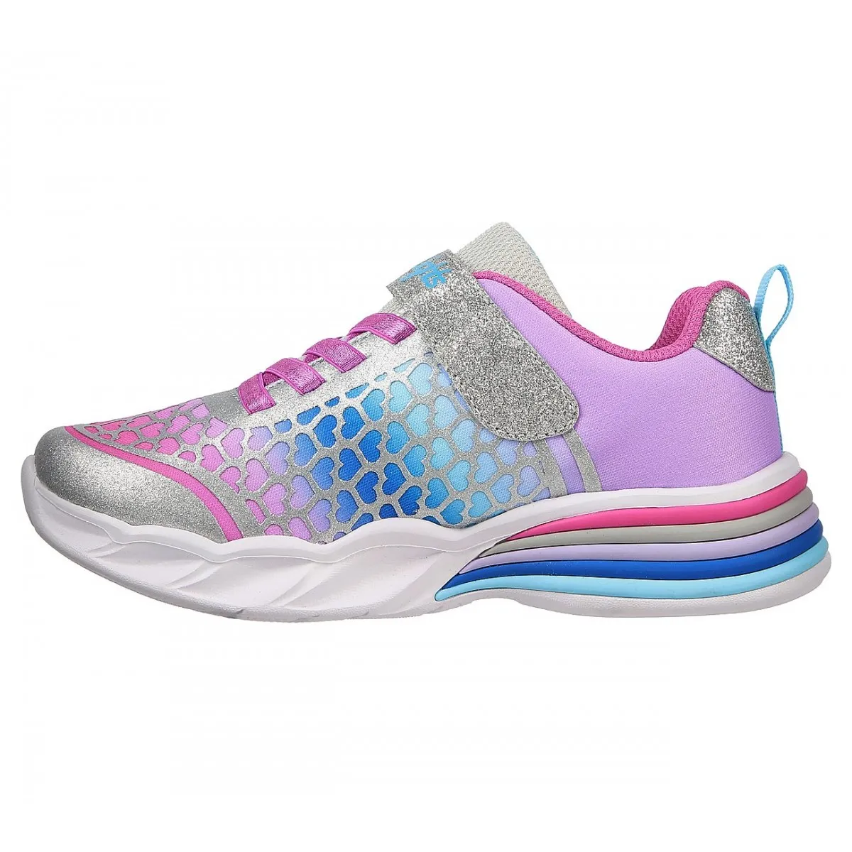 Skechers rebajas deportivas niña luces corazones Sk302312n