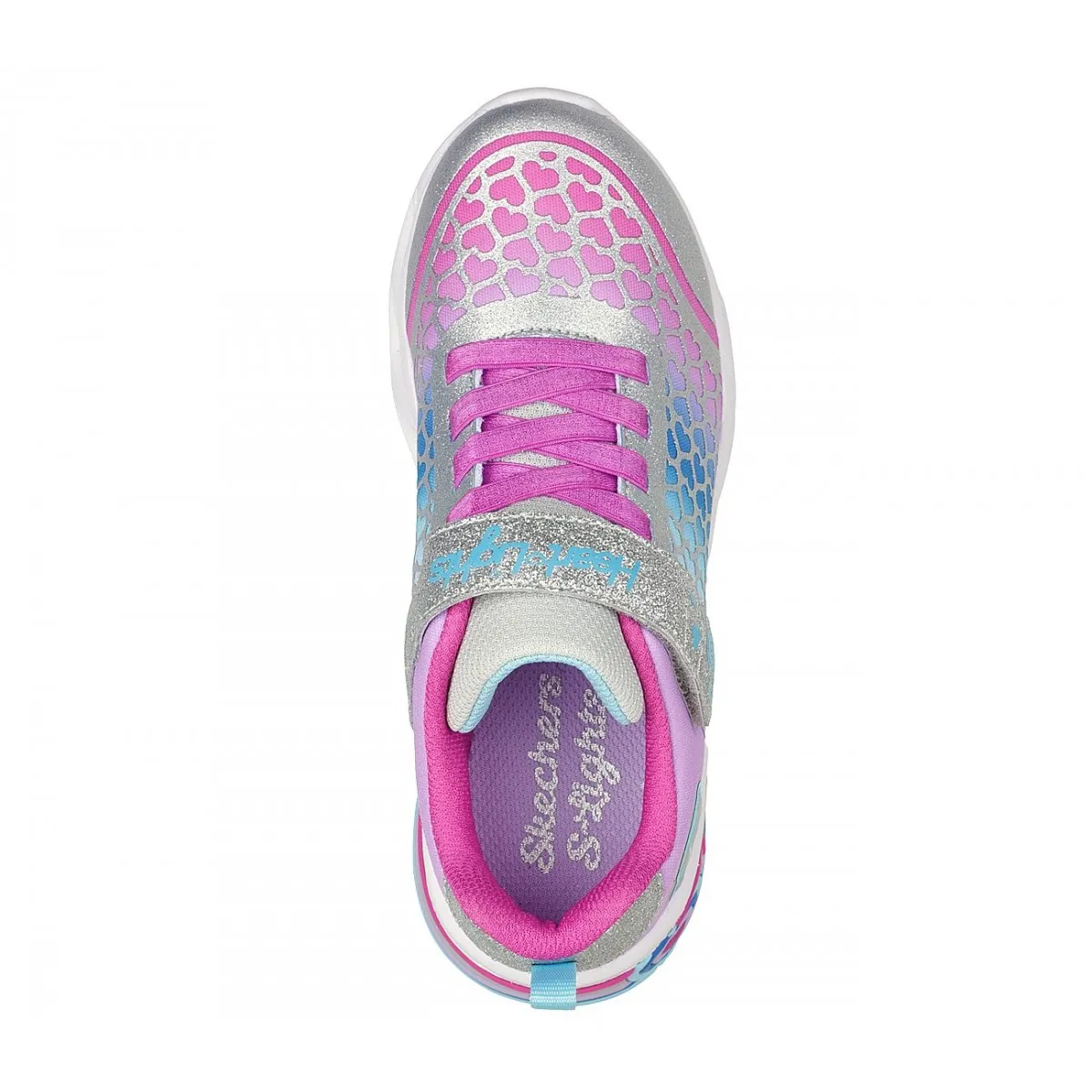 Skechers rebajas deportivas niña luces corazones Sk302312n