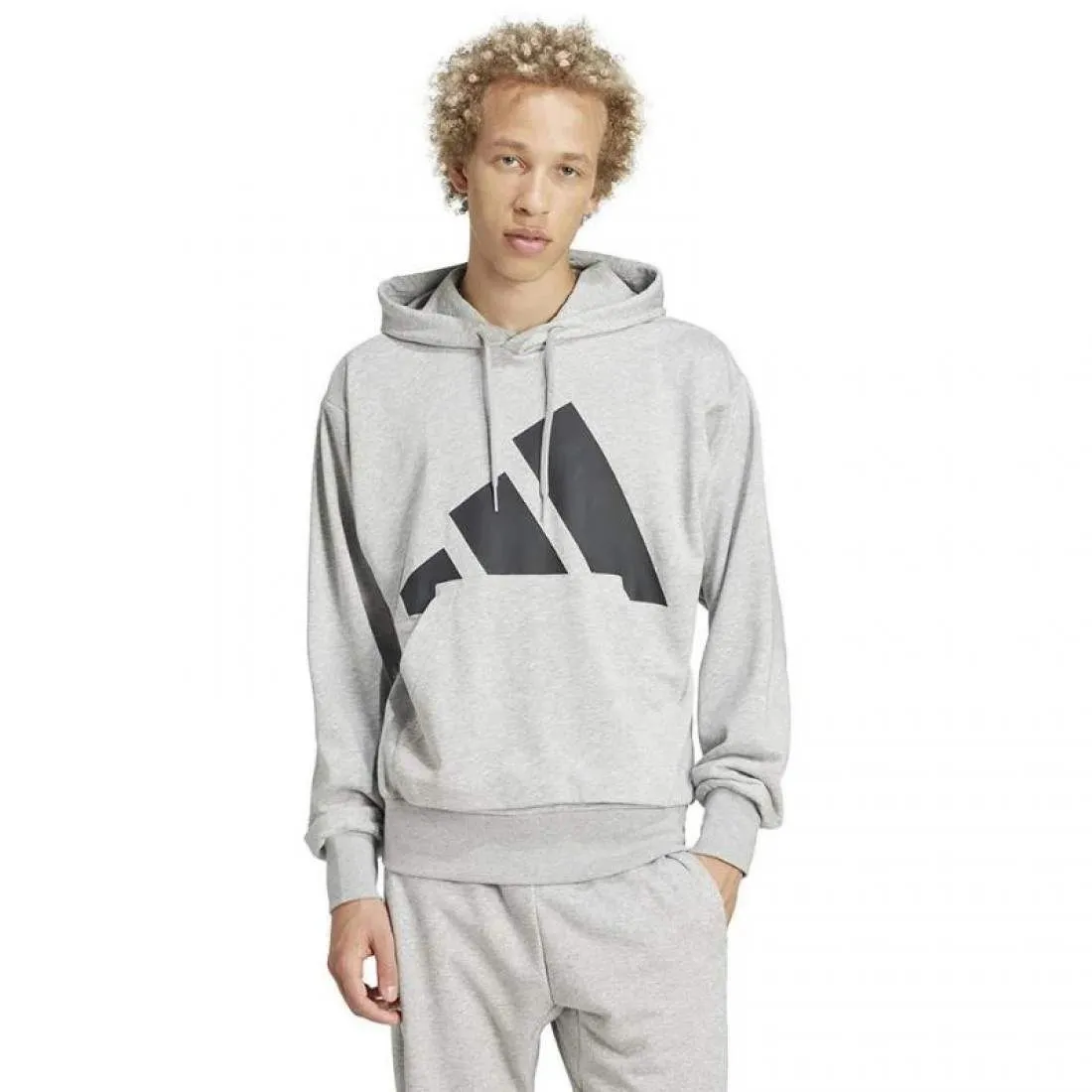 Sudadera Adidas Essentials Gris Negro