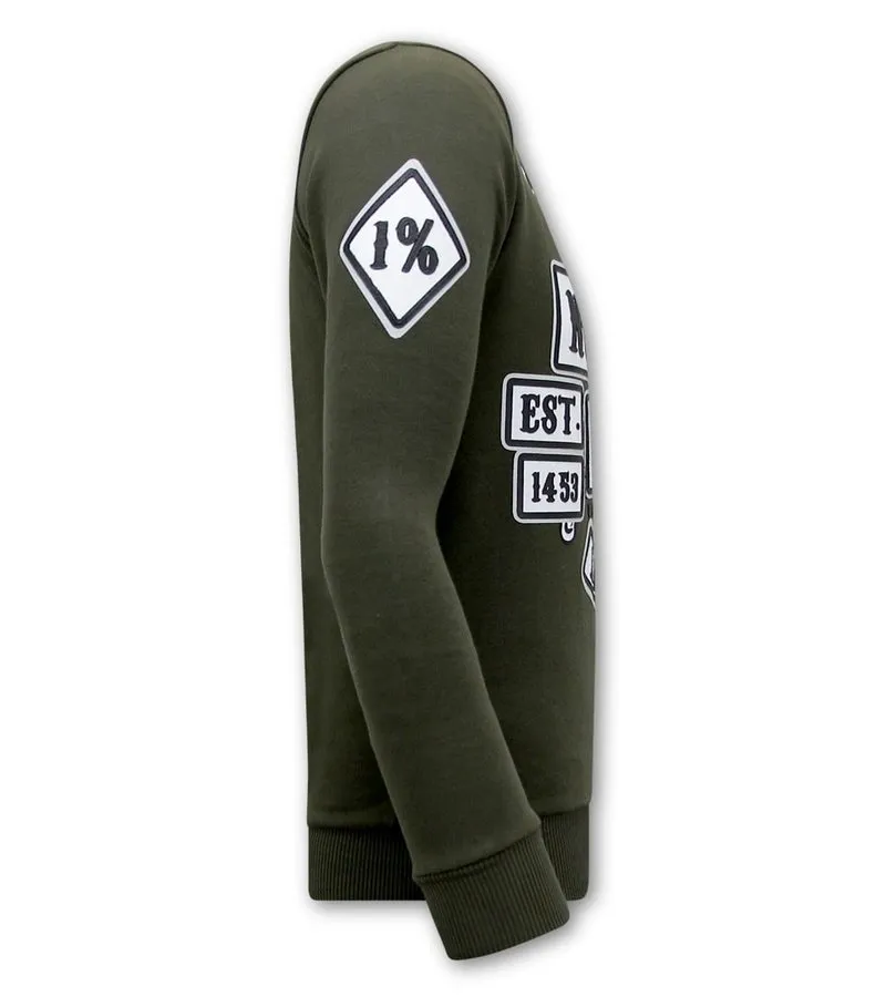 SUETER DE HOMBRE SONS OF ANARCHY  VERDE