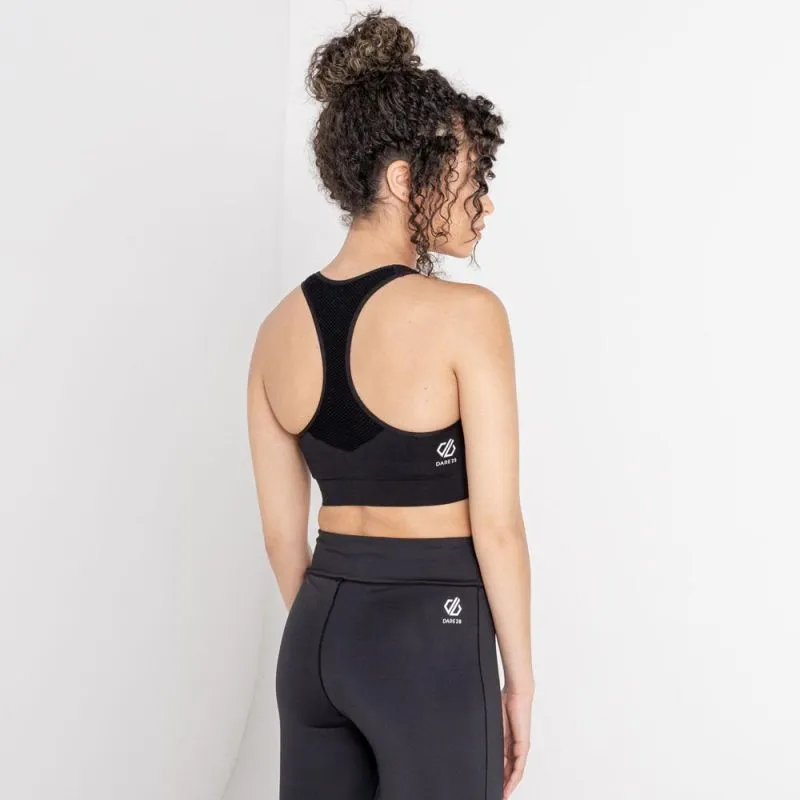Sujetador de mujer Dare2B Don't sweat it Bra (Negro/Negro)