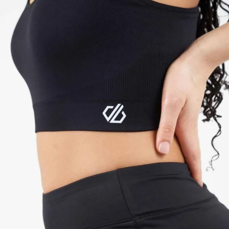 Sujetador de mujer Dare2B Don't sweat it Bra (Negro/Negro)