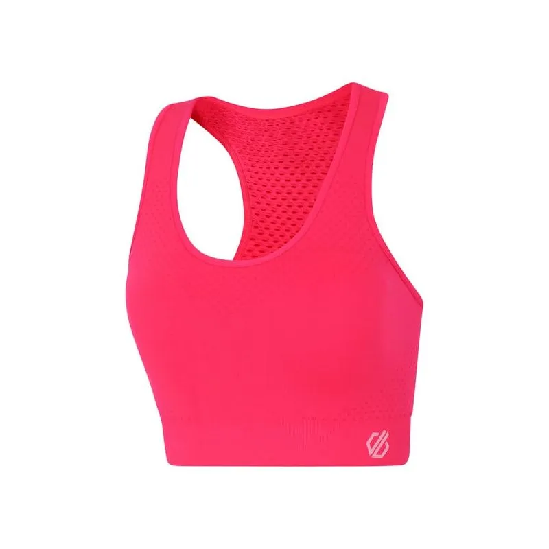 Sujetador de mujer Dare2B Don't sweat it Bra (Neon Pink)