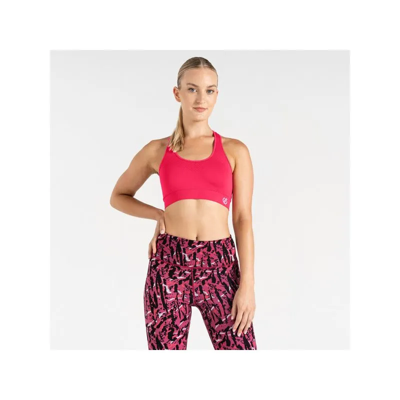 Sujetador de mujer Dare2B Don't sweat it Bra (Neon Pink)