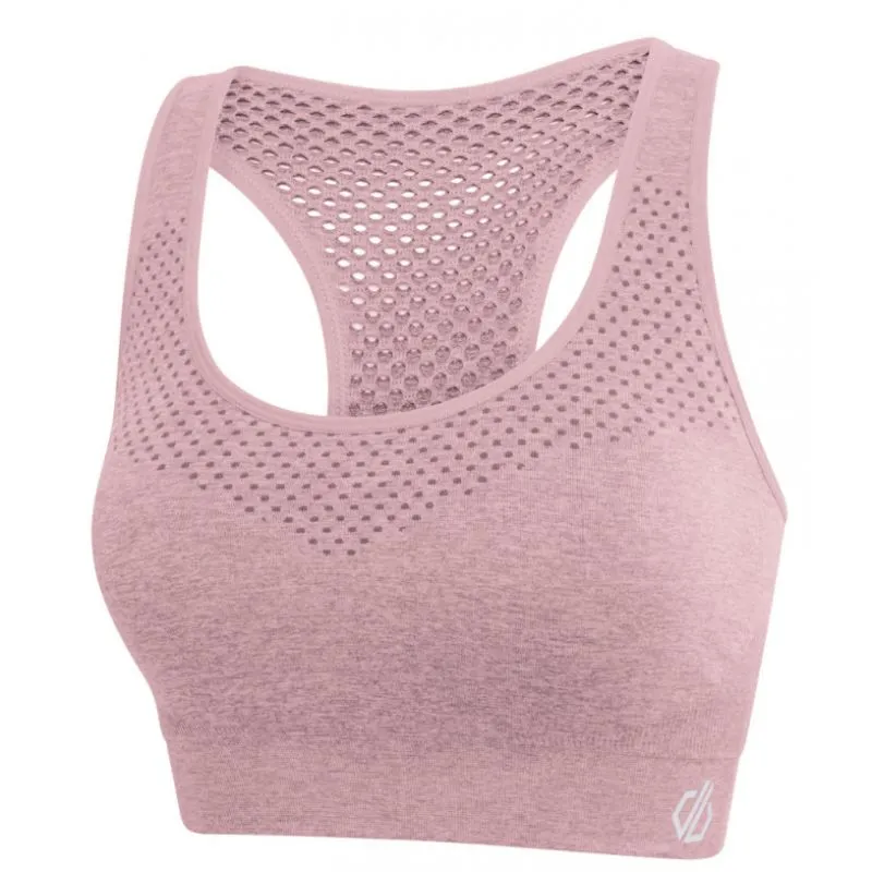 Sujetador de mujer Dare2B Don't sweat it Bra (PwdrPink)