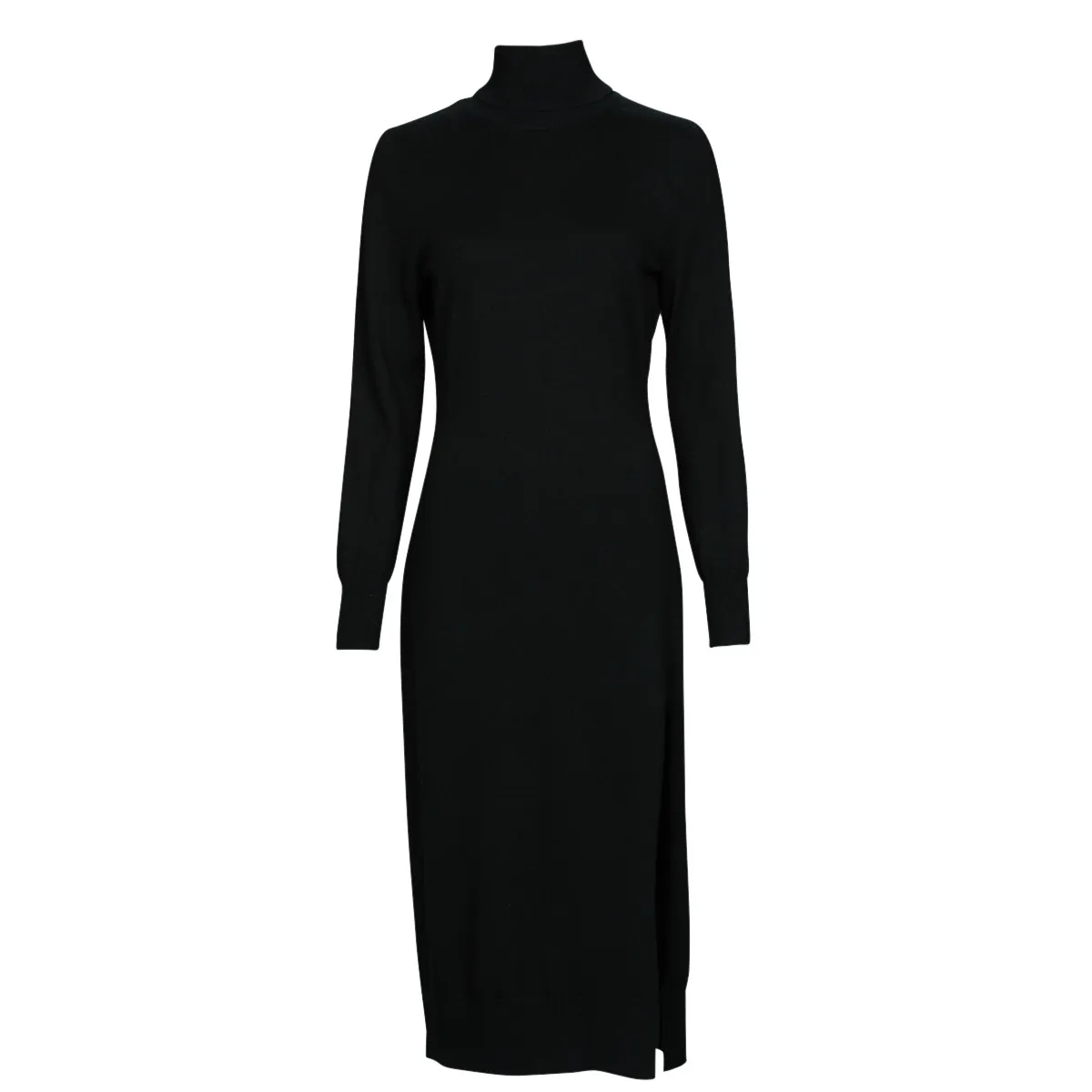 TURTLE NK SLIT MIDI DRS
