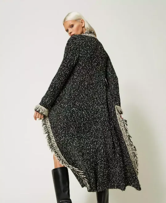 Twinset maxicárdigan de tejido bouclé