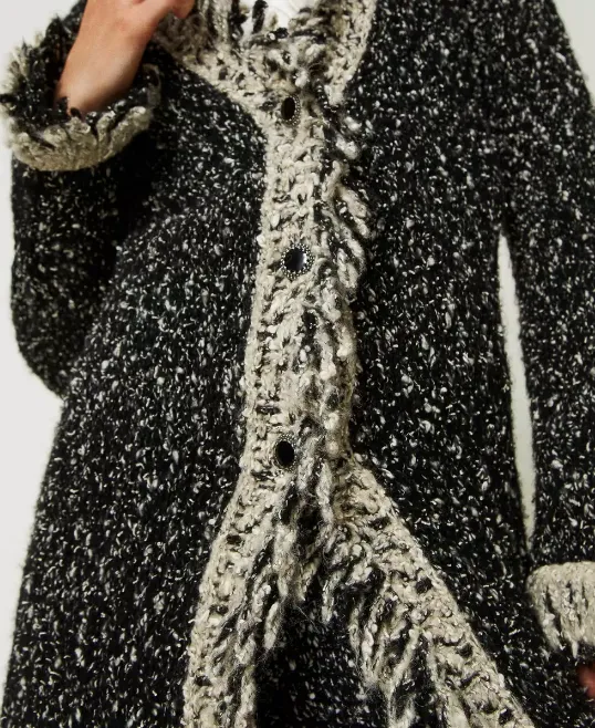 Twinset maxicárdigan de tejido bouclé