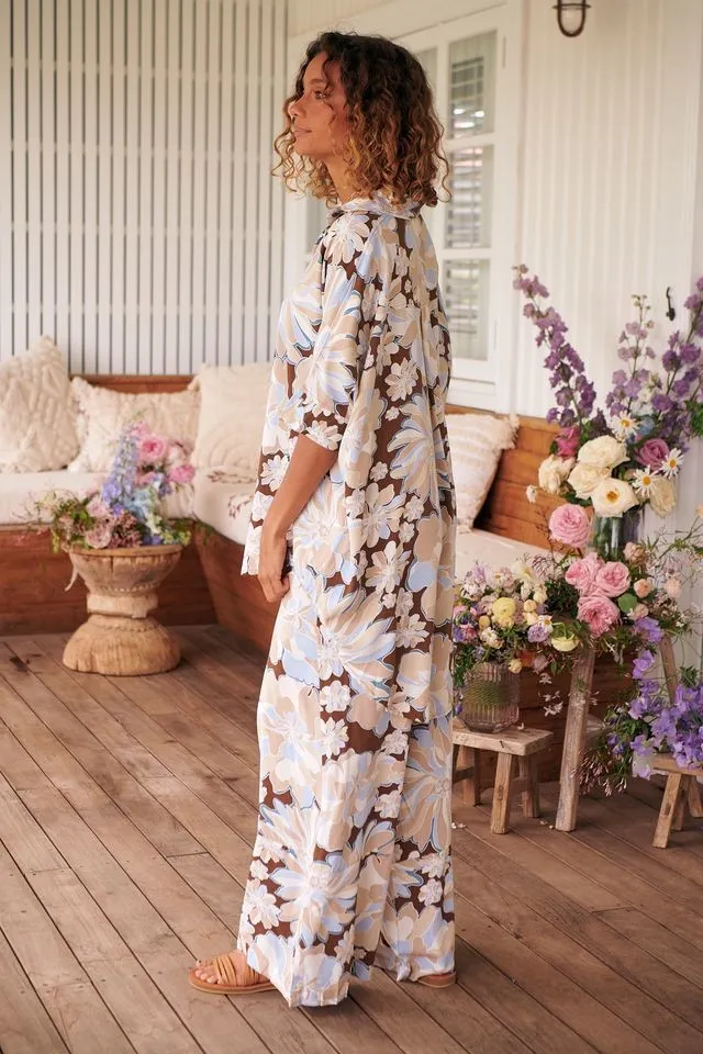Vestido largo Calypso Blue
