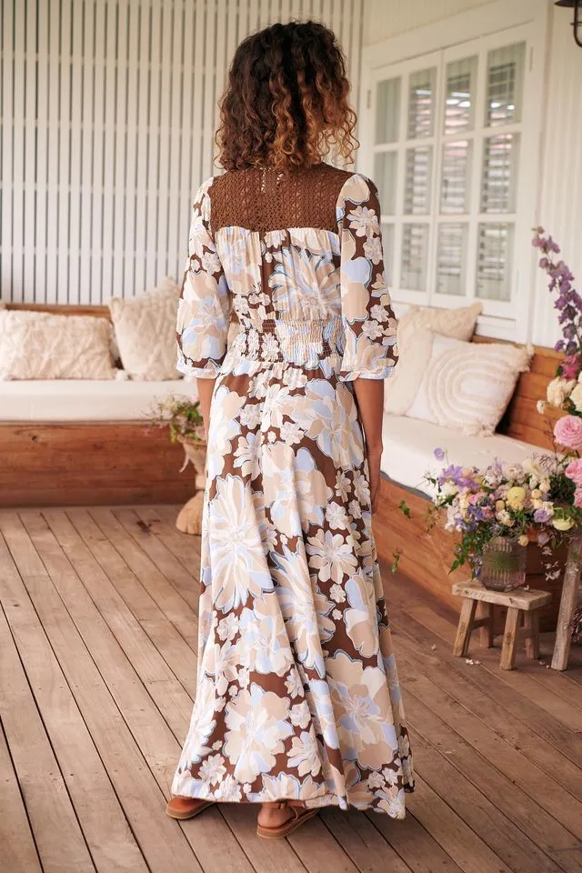 Vestido largo Calypso Blue