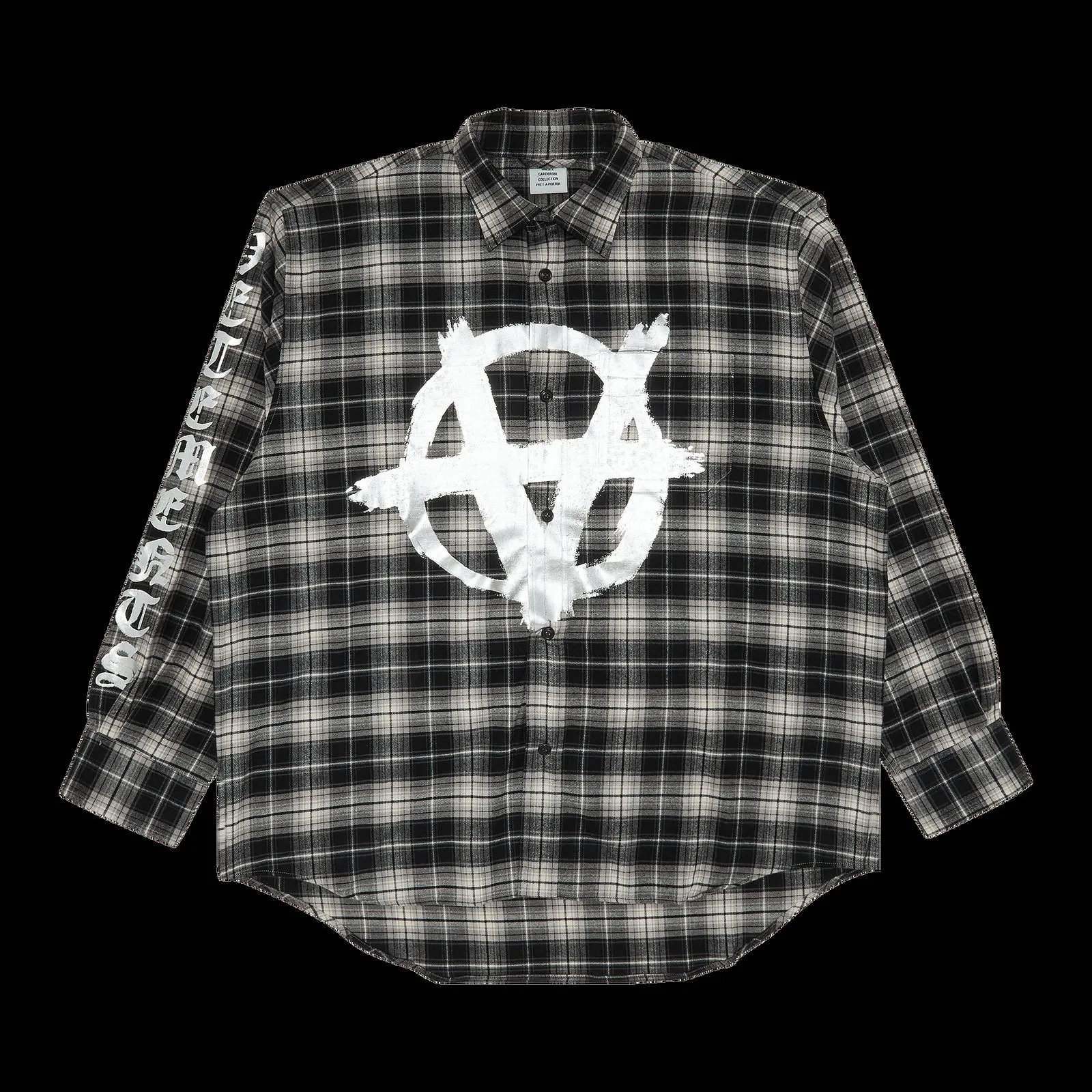 VETEMENTS Double Anarchy Logo Flannel Shirt