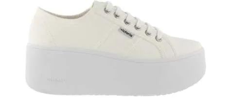 victoria Barcelona Doble Plataforma blanca, zapatillas 1102100