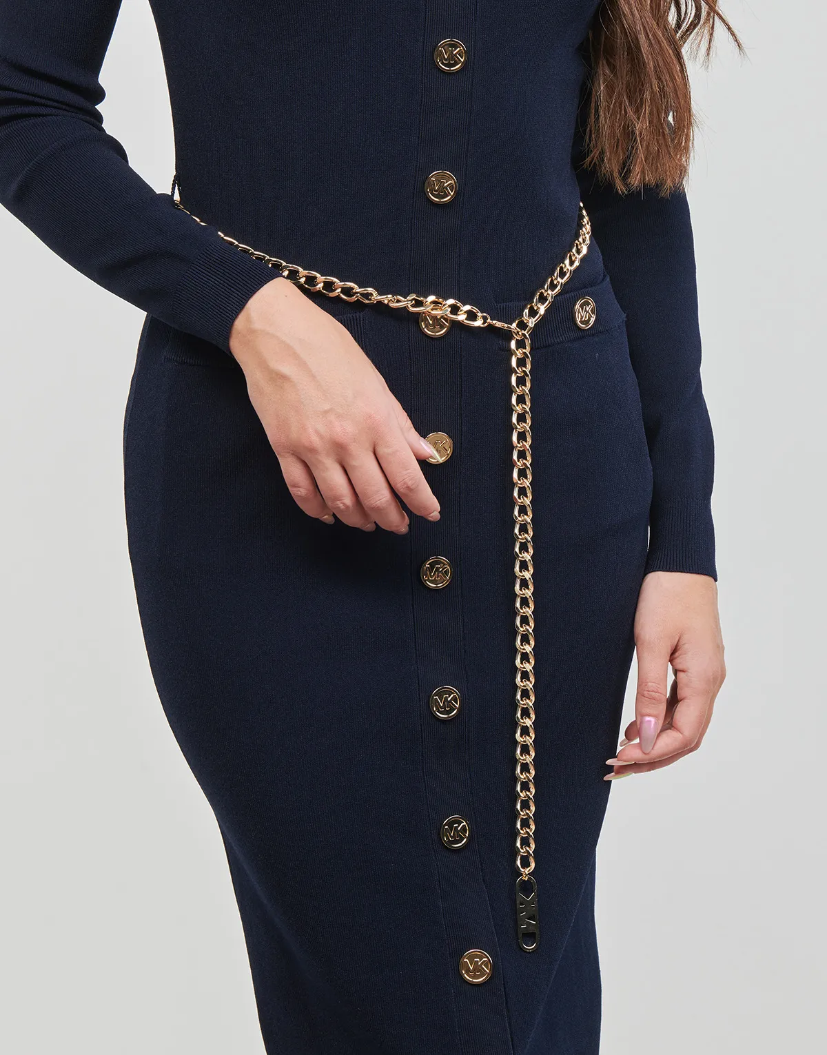 VNK MK SNAPS MIDI CARDI