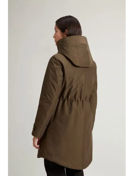 WOOLRICH Anorak Authentic 3 In 1 Mujer Dark Green