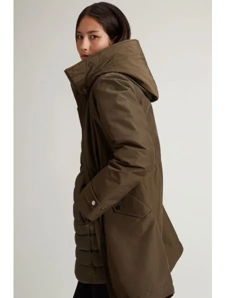 WOOLRICH Anorak Authentic 3 In 1 Mujer Dark Green