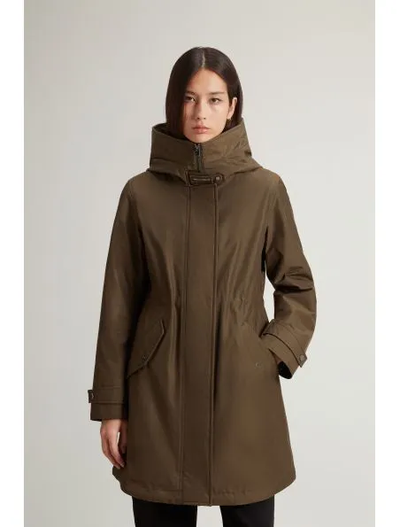 WOOLRICH Anorak Authentic 3 In 1 Mujer Dark Green