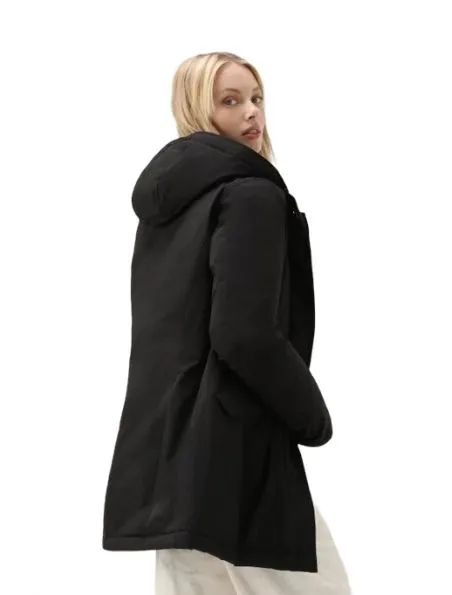 WOOLRICH Anorak Luxury Arctic Raccoon Mujer Black