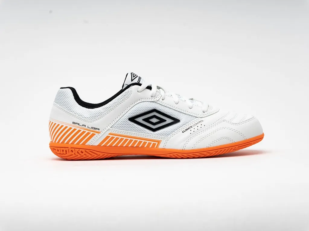 Zapatilla de Fútbol Sala Umbro Sala Liga II White / Orange / Black