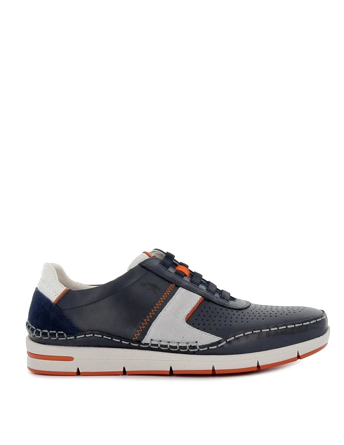 Zapatilla deportiva piel azul Fluchos
