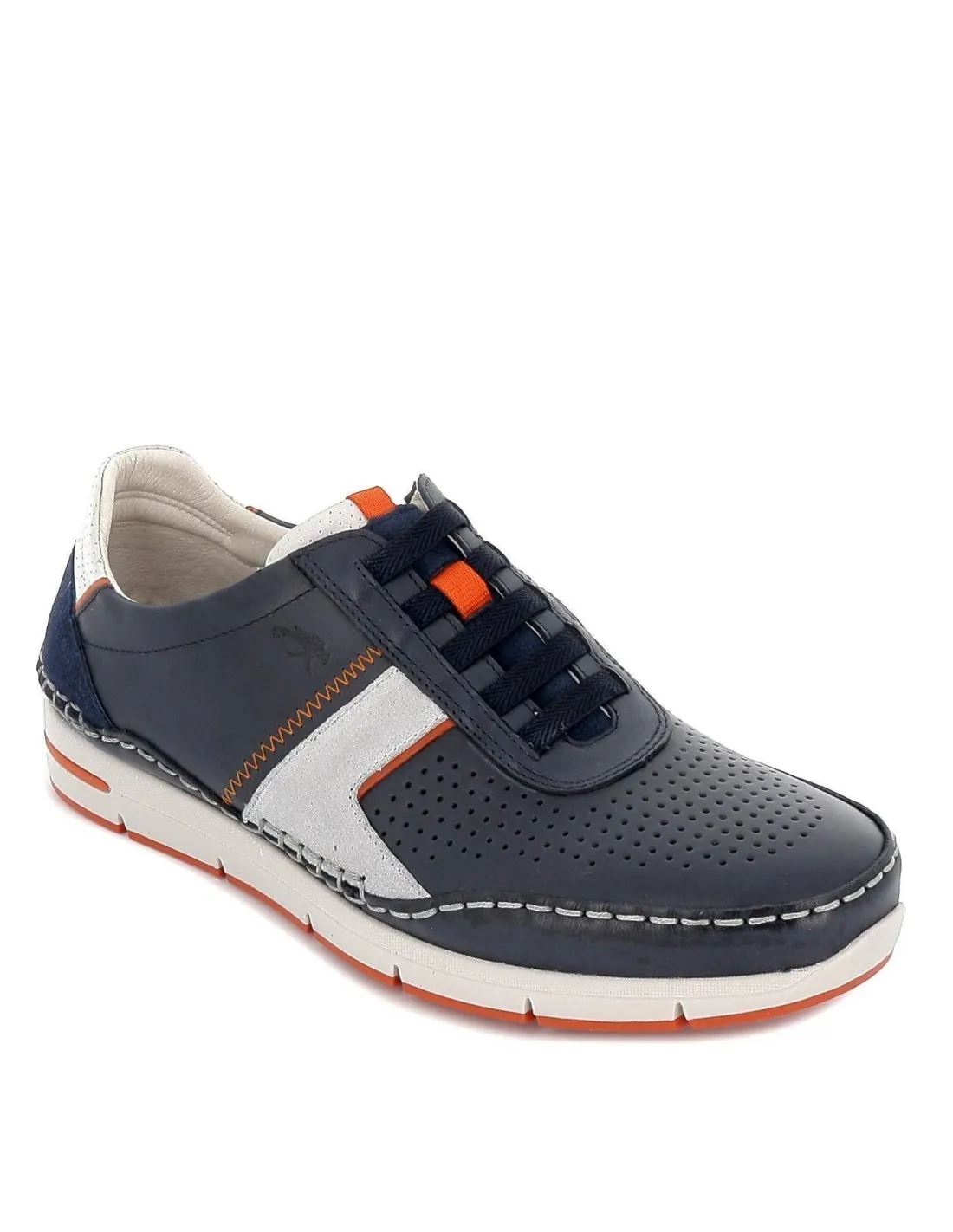 Zapatilla deportiva piel azul Fluchos