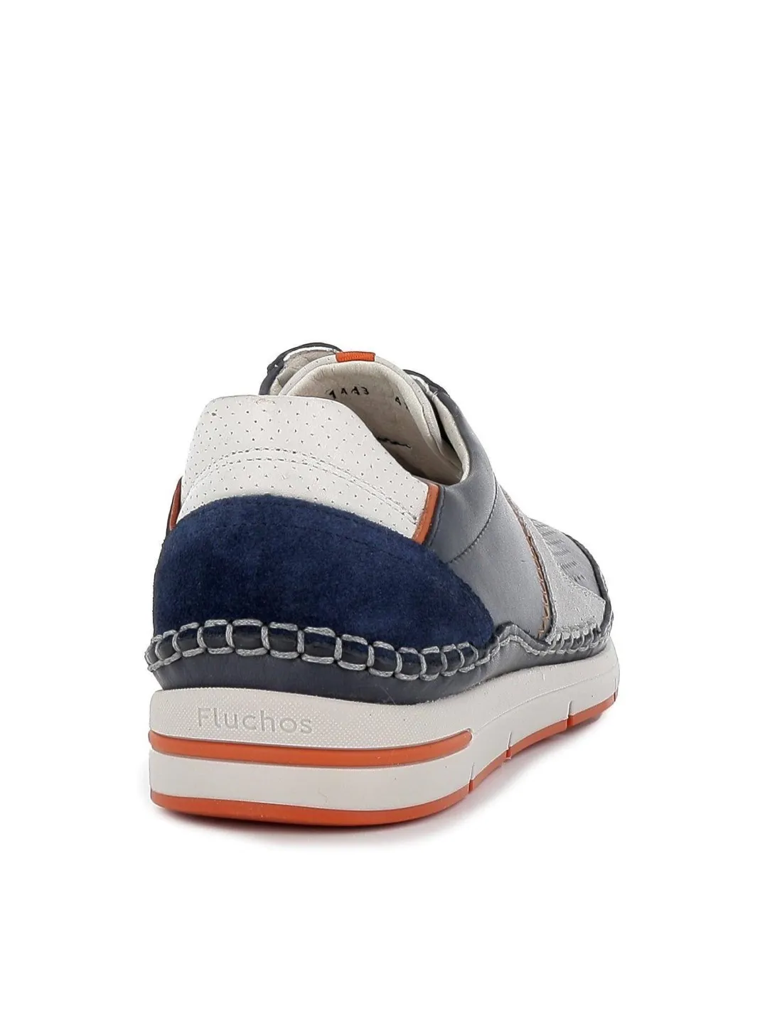 Zapatilla deportiva piel azul Fluchos