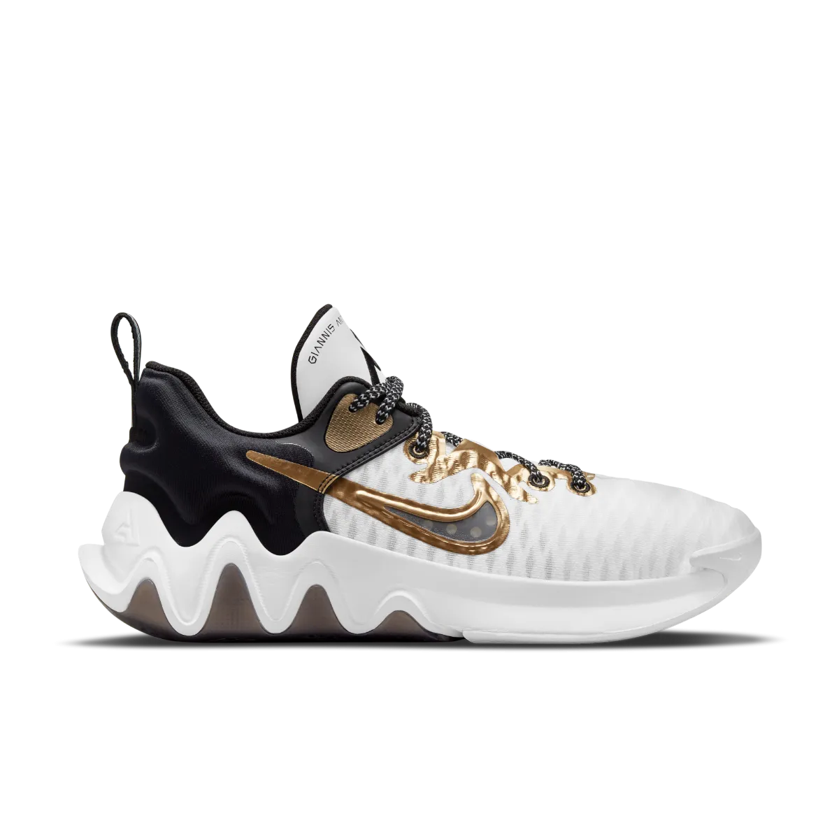 Zapatillas Básquetbol Hombre Nike Giannis Inmortality Blanca/Negra