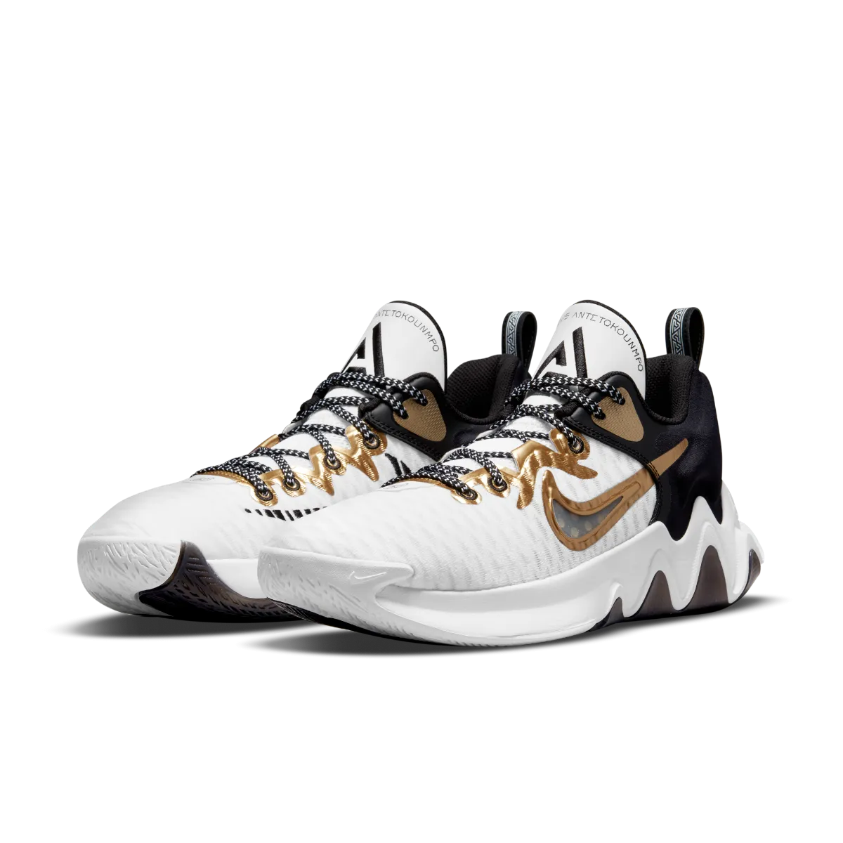 Zapatillas Básquetbol Hombre Nike Giannis Inmortality Blanca/Negra