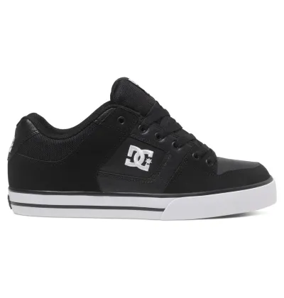 ZAPATILLAS DC SHOES PURE NIÑOS NEGRAS SUELA BLANCA