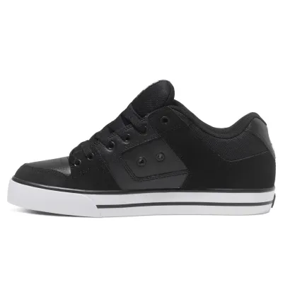 ZAPATILLAS DC SHOES PURE NIÑOS NEGRAS SUELA BLANCA