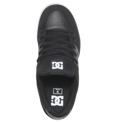 ZAPATILLAS DC SHOES PURE NIÑOS NEGRAS SUELA BLANCA