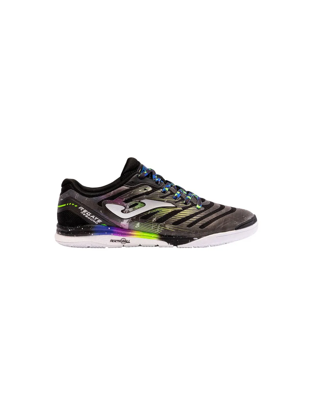 Zapatillas de Fútbol Sala Joma Regate Rebound 2401 Negro Indoor Niño