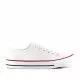Zapatillas lona Owel quincy blanca con puntera reforazada