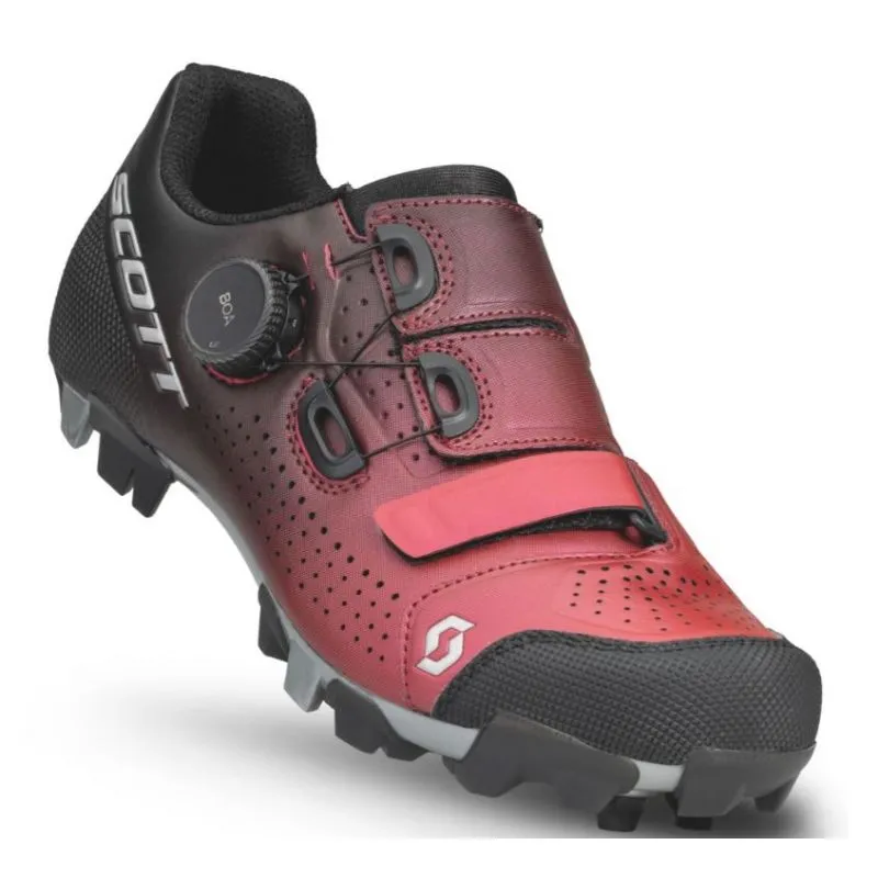 Zapatillas mujer Scott Mtb Team Boa (negro desteñido/rojo metalizado)