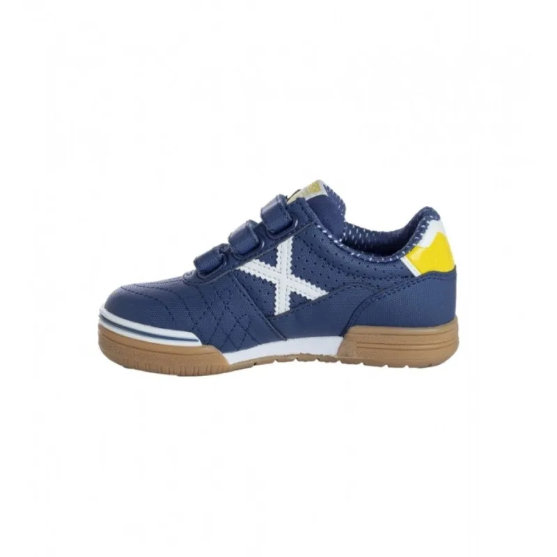 ZAPATILLAS MUNICH G3 JUNIOR VELCRO AZUL MARINO