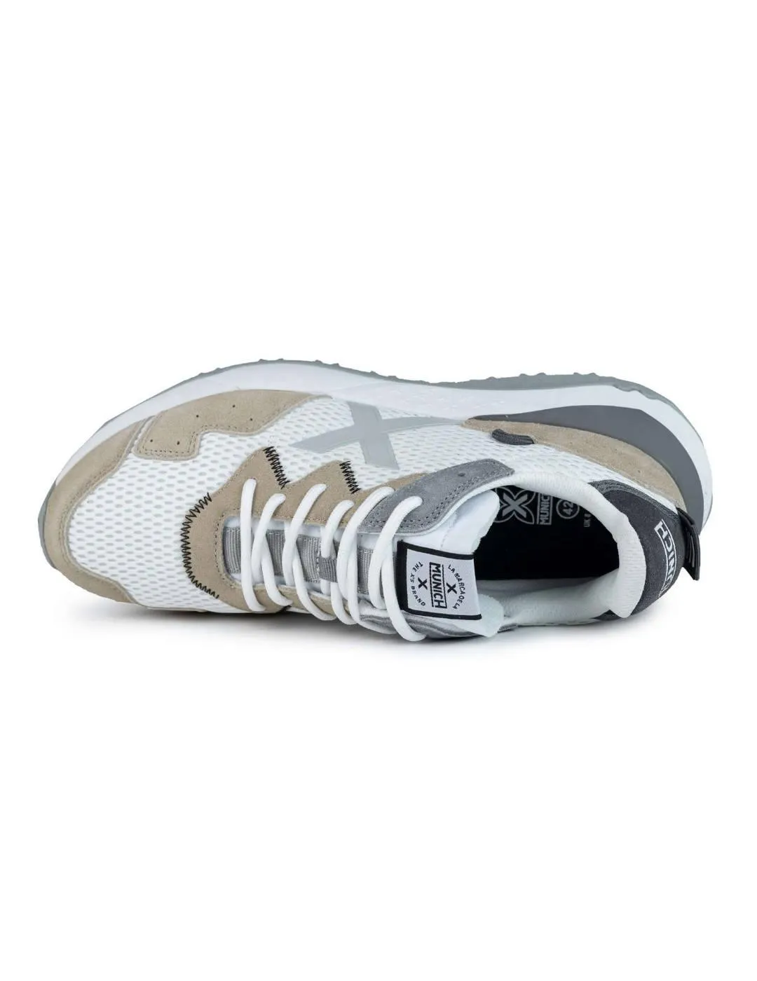 Zapatillas Munich Shibuya 12 blanca/beige para hombre
