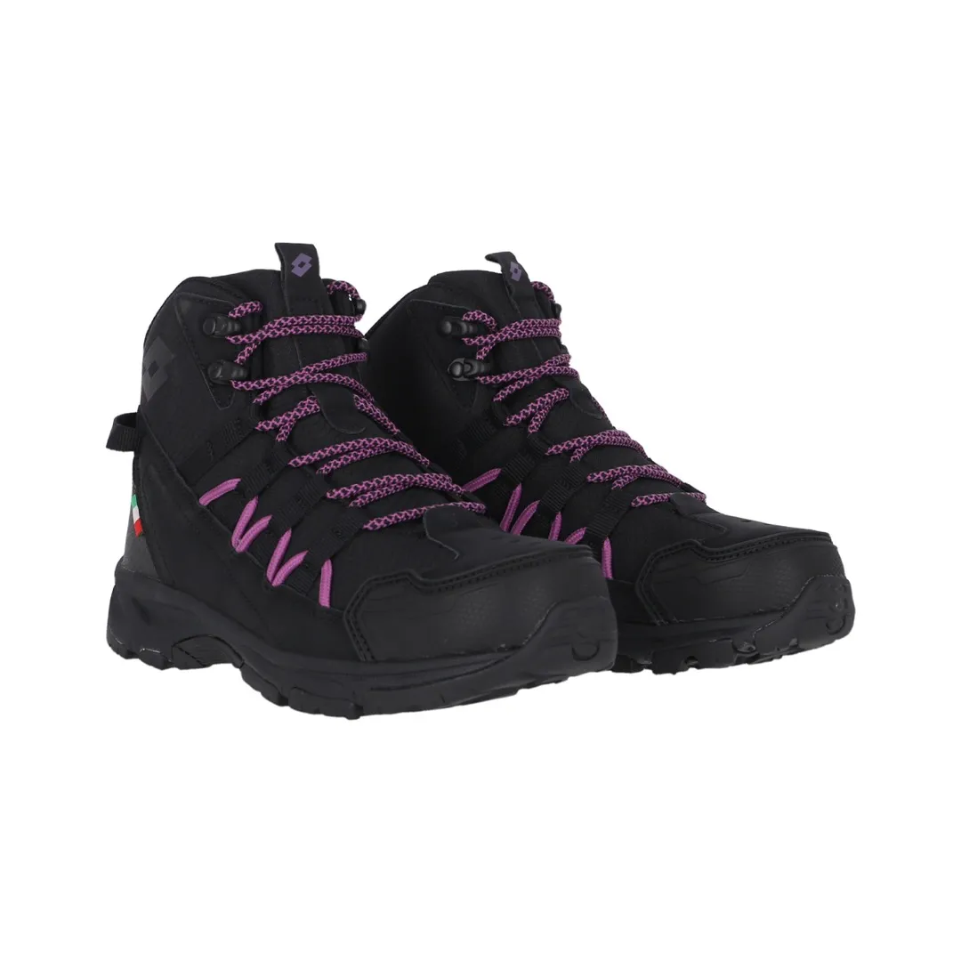 Zapatillas Outdoor Lotto Mujer Vesubio HC Black/Lilac