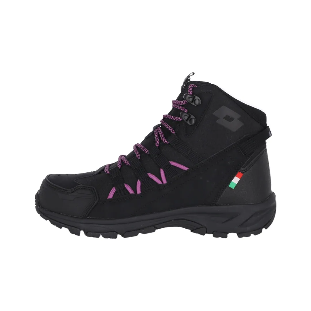 Zapatillas Outdoor Lotto Mujer Vesubio HC Black/Lilac