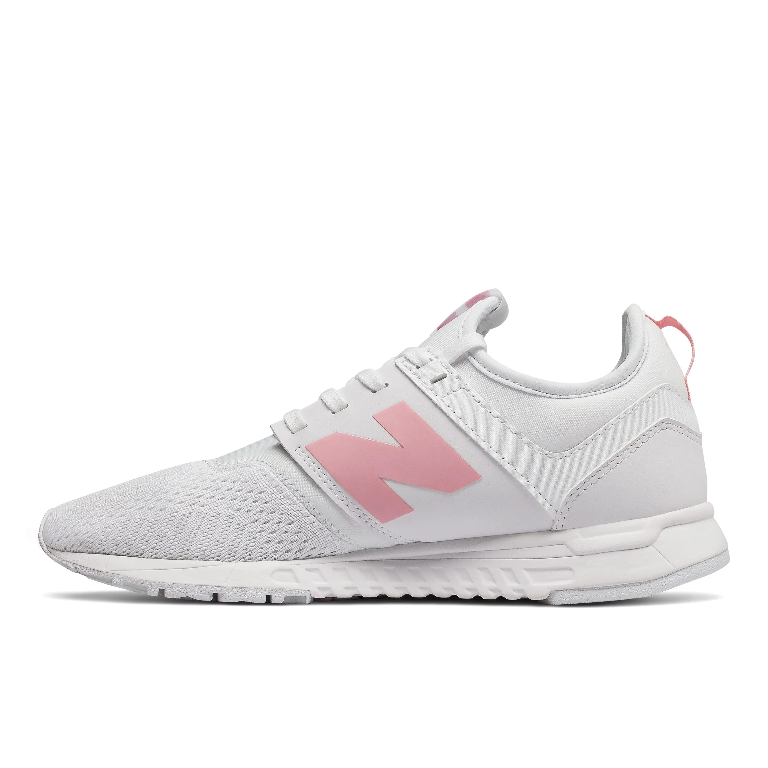 Zapatillas Urbanas Mujer New Balance 247 Blanca/Rosada