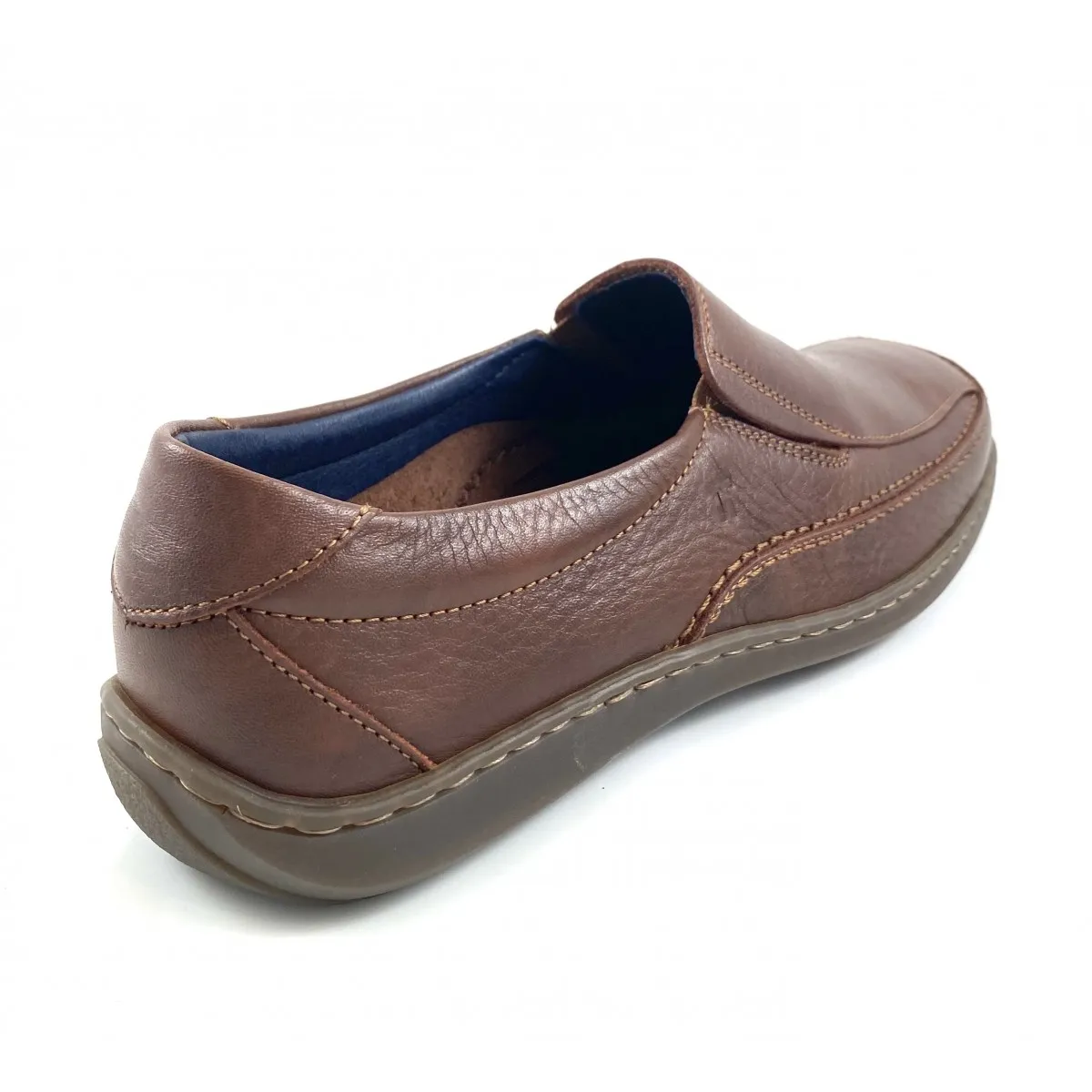 Zapato Notton mocasín piel hombre, marrón y negro N597