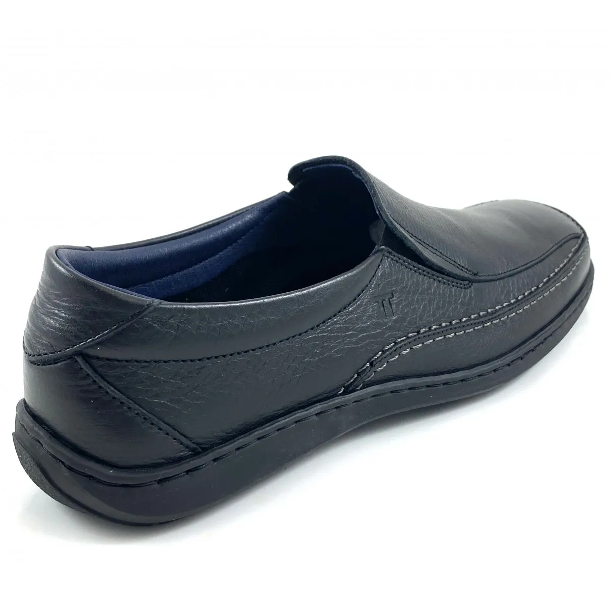 Zapato Notton mocasín piel hombre, marrón y negro N597