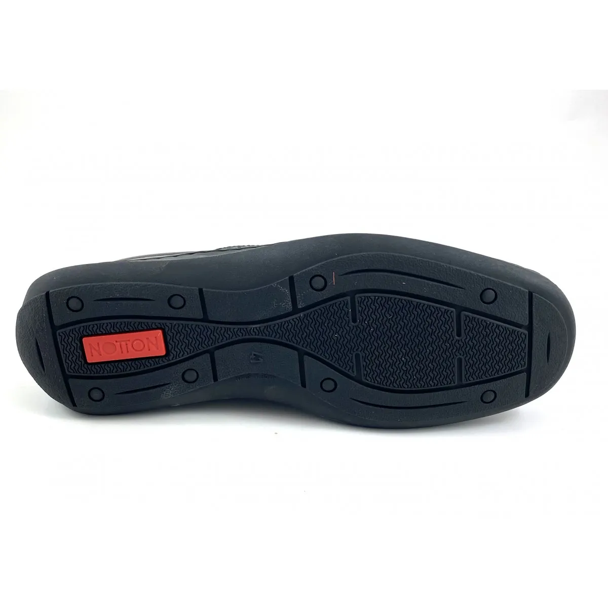 Zapato Notton mocasín piel hombre, marrón y negro N597
