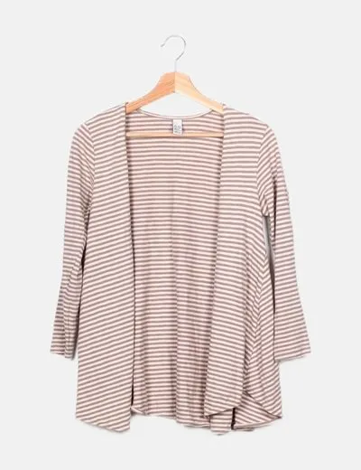 Zara Chaqueta beige estampada
