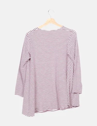Zara Chaqueta blanca rayas