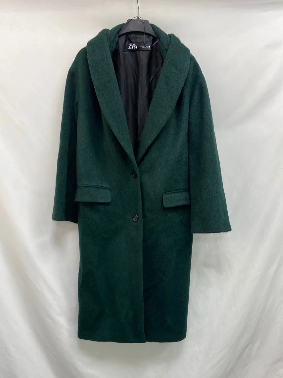 ZARA.Abrigo Paño largo estilo oversized T.S