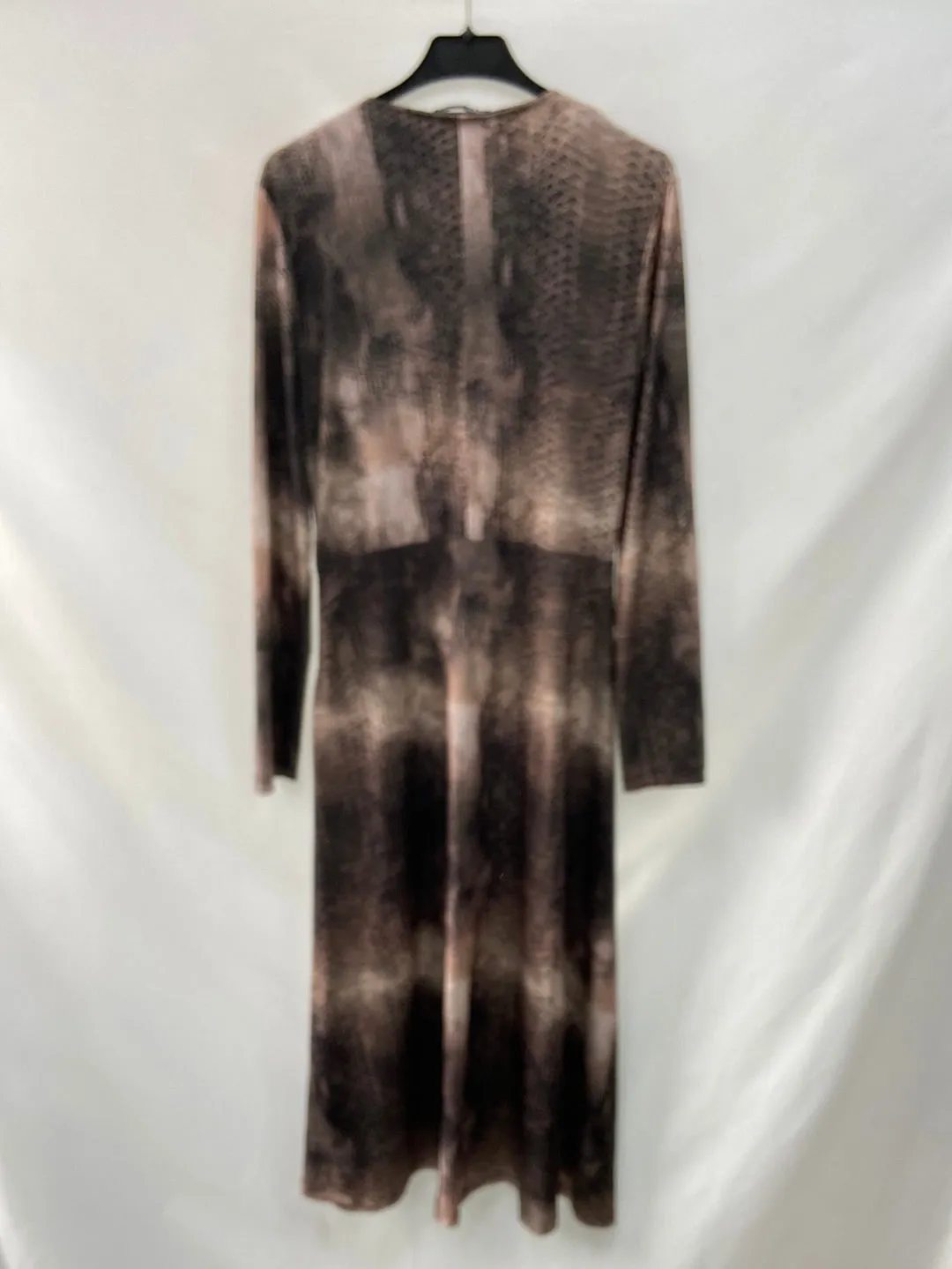 ZARA.Vestido largo animal print T.M